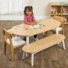 Environments® Milestones™ Bamboo Oval Table with 2 Benches and 2 Chairs