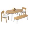 Environments® Milestones™ Bamboo Oval Table with 2 Benches and 2 Chairs