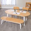 Environments® Milestones™ Bamboo Oval Table with 2 Benches and 2 Chairs