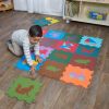 Excellerations® Play Mat Set: Woodland Animals and Transportation - Set of 18