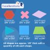 Excellerations® Tessellations Math Activity Set - 114 pieces with Storage