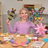 Colorations® Decorate Your Own Summer Shapes Craft Kit – Flowers, Bees and Butterflies (Set of 72)
