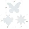 Colorations® Decorate Your Own Summer Shapes Craft Kit – Flowers, Bees and Butterflies (Set of 72)