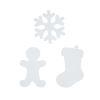 Colorations® Decorate Your Own Holiday Craft Kit - Stockings, Snowflakes and Gingerbread People (Set of 72)