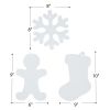 Colorations® Decorate Your Own Holiday Craft Kit - Stockings, Snowflakes and Gingerbread People (Set of 72)