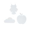 Colorations® Decorate Your Own Back-to-School Paper Shapes Kit – Owls, Clouds and Apples (Set of 72)