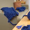 Colorations® Super Chunky Chenille Yarn, Navy - Set of 3