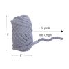 Colorations® Super Chunky Chenille Yarn, Warm Gray - Set of 3