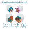 Colorations® Shaped Canvas Variety Pack – Set of 40