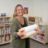 Colorations® Rubberwood Paper Roll Dispenser 18 Inches