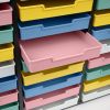 Really Good Stuff® Black 27-Slot Mail Center With Bold Vibes Trays