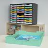 Really Good Stuff® Black 27-Slot Mail Center With Bold Vibes Trays