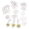 Colorations® 4th of July Sparkle Keychain Craft Kit – Makes 12 Crafts