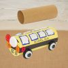 Colorations® Back-To-School School Bus Craft Kit – Makes 24 Crafts