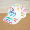Colorations® Back-To-School School Spirit Baseball Cap Craft Kit – Makes 12 Crafts