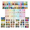 Excellerations® EduView™ Familiar Objects, Alphabet, and Number Acrylic Picture Tiles - Set of 154