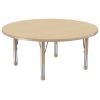 Environments® 48" Round Activity Table with Adjustable Chunky Legs - Maple/Maple