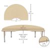 Environments® 48" x 72" Kidney Activity Table with Adjustable Chunky Legs - Maple/Maple