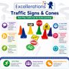 Excellerations® Traffic Signs and Cone Activity Set