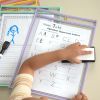 Really Good Stuff® Re-Markable™ Dry Erase Sleeves – Bold Vibes - 6 Colors - 30 Pack