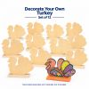 Colorations® Decorate Your Own Thanksgiving Turkey - Set of 12