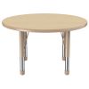 Environments® 36" Round Activity Table with Adjustable Chunky Legs - Maple/Maple