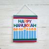 Colorations® Hanukkah Canvas Banner Craft Kit - Makes 12 Crafts