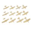Colorations® Winter Wooden Airplane Craft Kit - Makes 12 Crafts