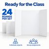 Colorations® White Tri-Fold Project Display Boards - Set of 24