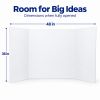 Colorations® White Tri-Fold Project Display Boards - Set of 24