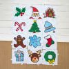Colorations® Holiday Christmas Quilt Craft Kit - Makes 12 Crafts