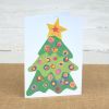 Colorations® Holiday Colorful Christmas Tree Card Craft Kit - Makes 24 Crafts