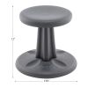 Early Elementary Kore Wobble Chair 12" - 1 chair - Gray
