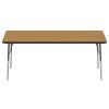 30" x 72" Rectangle Table, Oak/Black