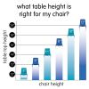 30" x 72" Rectangle Table, Oak/Black