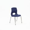 Angeles® MyPosture™ Plus 12" Chair - with Chrome Legs - Set of 4 - Navy