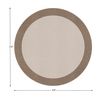 Easy Going 5'4" Round area rug in color Brown