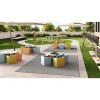 Water Mill 4'3" x 6' Indoor/Outdoor Rug in color Haze