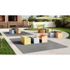 Water Mill 4'3" x 6' Indoor/Outdoor Rug in color Tungsten