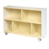 Environments® Mobile 30"H 2-Shelf Storage - White - Assembled