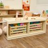 Environments® Mobile 18"H Toddler Storage Center with Mirror - Assembled