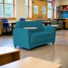 Pro Series Upholstered Common Area Sofa with Tablet - Teal