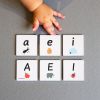 Uppercase and Lowercase Letter Tile Toppers Kit - 80pcs