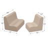 Happy Hangout Contour Chair and Sofa Set - Sand