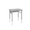 Planner® Single-Student Adjustable Height Desk - North Sea Gray