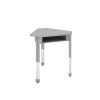 Interchange® Open Front Diamond Desk - Gray