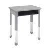 Interchange® Rectangle Open Front Desk - North Sea Gray