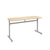 Silhouette® Two-Student Desk - Maple