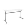 Silhouette® Two-Student Desk - Whiteboard