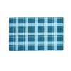 Blue Plaid Border Rug - 4' x 6'